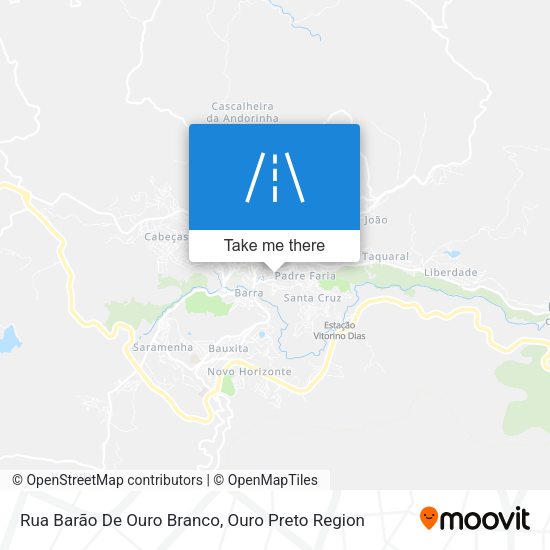 Rua Barão De Ouro Branco map