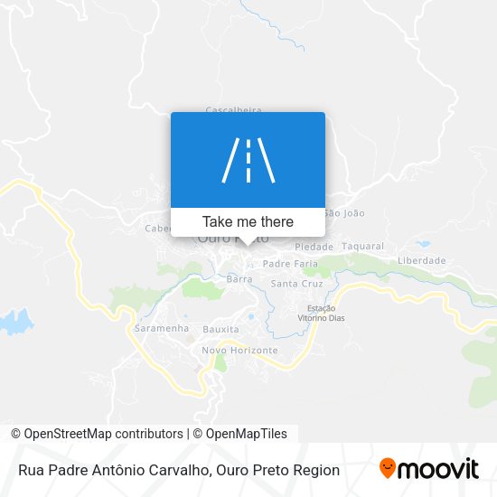 Rua Padre Antônio Carvalho map