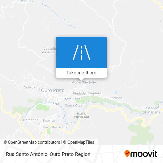 Rua Santo Antônio map