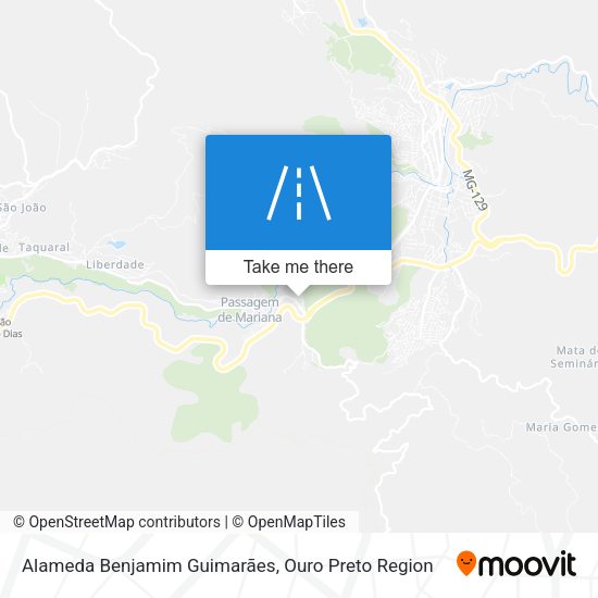Alameda Benjamim Guimarães map