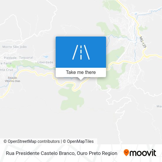 Rua Presidente Castelo Branco map