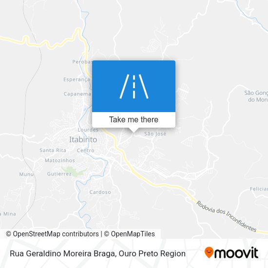 Rua Geraldino Moreira Braga map