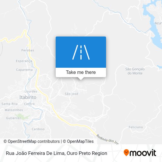 Rua João Ferreira De Lima map
