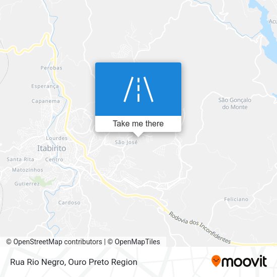 Rua Rio Negro map