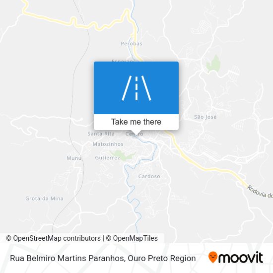 Rua Belmiro Martins Paranhos map