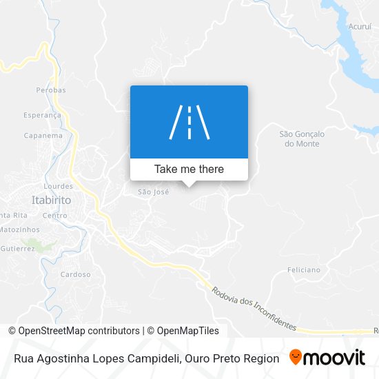 Rua Agostinha Lopes Campideli map