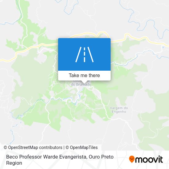 Beco Professor Warde Evangerista map