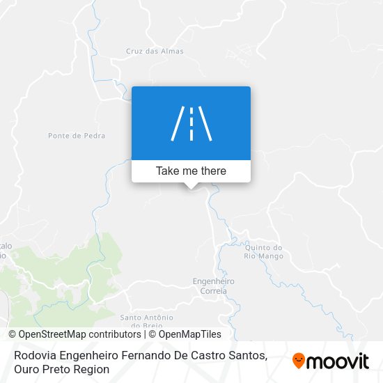 Rodovia Engenheiro Fernando De Castro Santos map