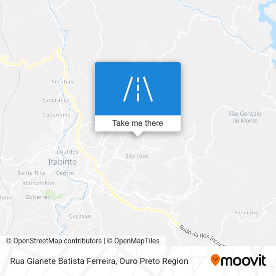 Rua Gianete Batista Ferreira map