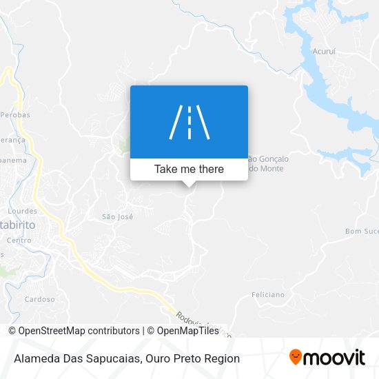 Alameda Das Sapucaias map
