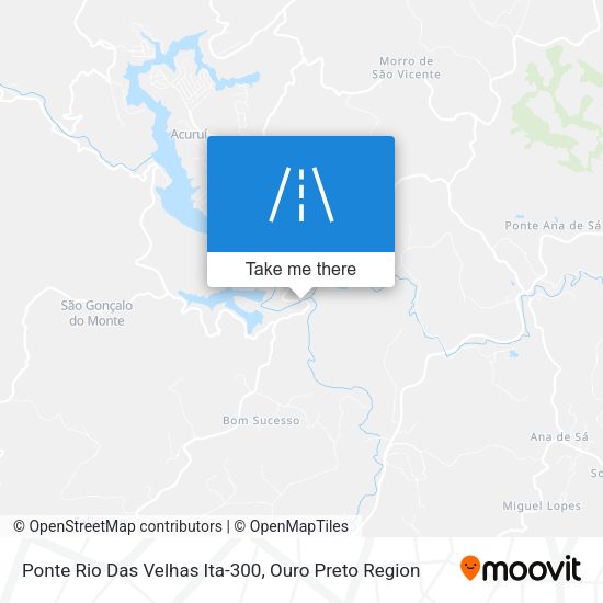 Ponte Rio Das Velhas Ita-300 map