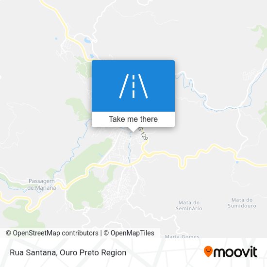 Rua Santana map