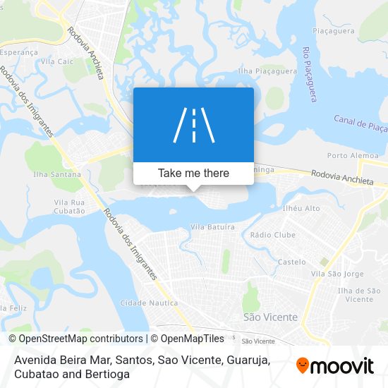 Mapa Avenida Beira Mar