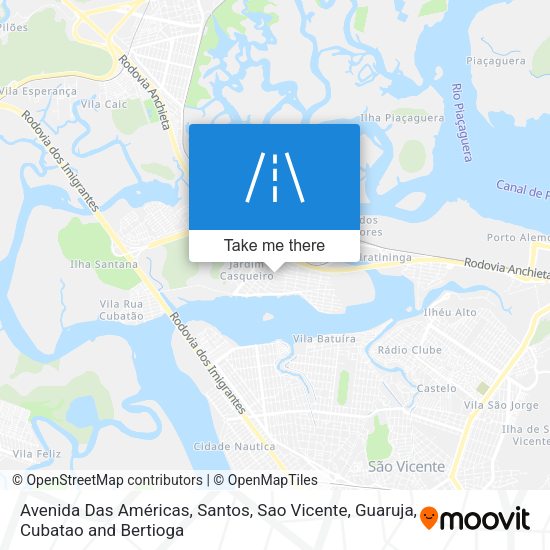 Avenida Das Américas map