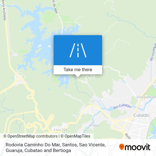 Rodovia Caminho Do Mar map