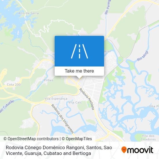 Rodovia Cônego Domênico Rangoni map