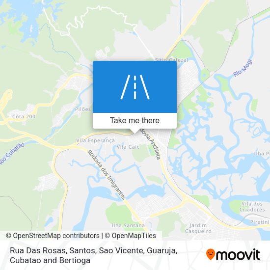 Rua Das Rosas map