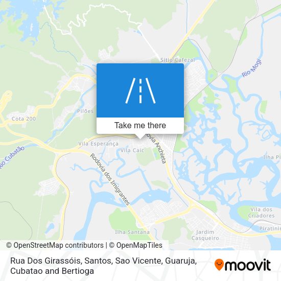 Rua Dos Girassóis map