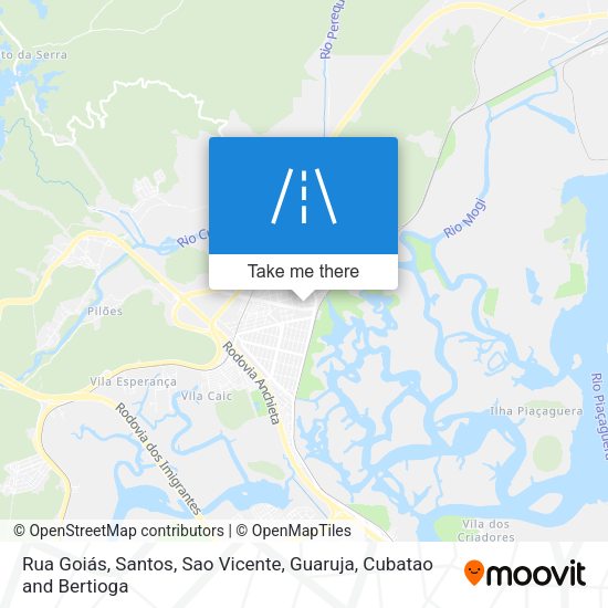Rua Goiás map