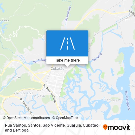 Rua Santos map
