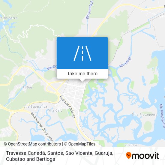 Travessa Canadá map
