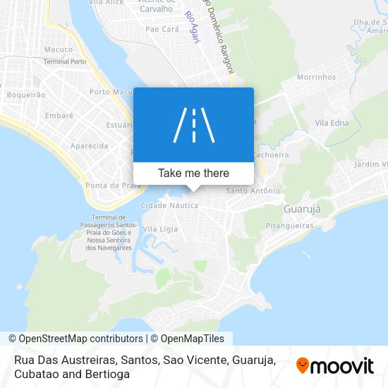 Rua Das Austreiras map