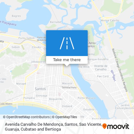 Mapa Avenida Carvalho De Mendonça