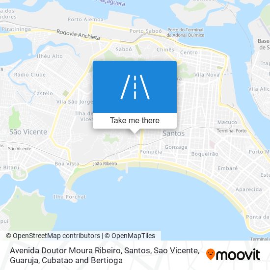 Avenida Doutor Moura Ribeiro map