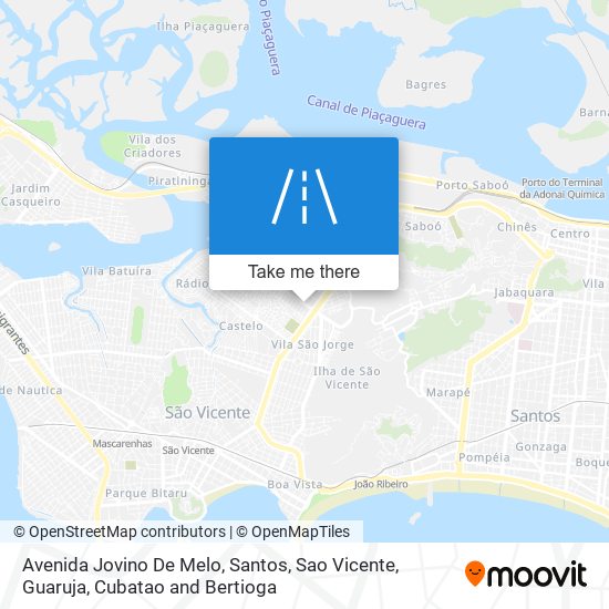 Mapa Avenida Jovino De Melo