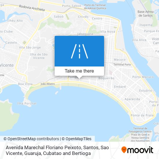 Mapa Avenida Marechal Floriano Peixoto