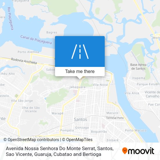 Avenida Nossa Senhora Do Monte Serrat map