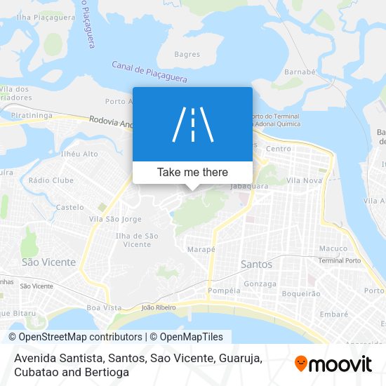 Avenida Santista map