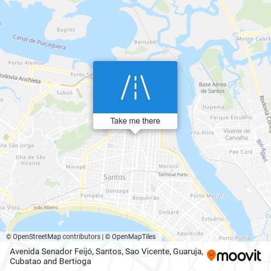 Avenida Senador Feijó map