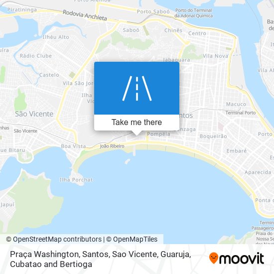 Praça Washington map