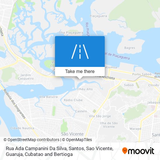 Rua Ada Campanini Da Silva map