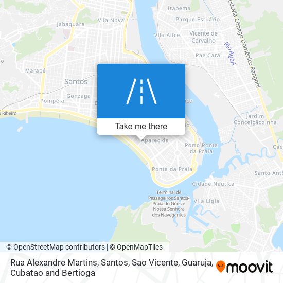 Mapa Rua Alexandre Martins