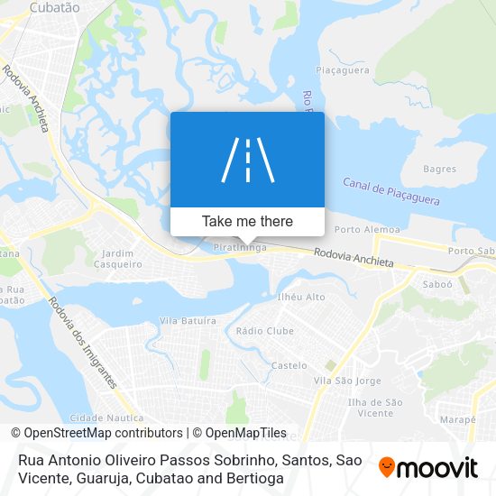 Rua Antonio Oliveiro Passos Sobrinho map