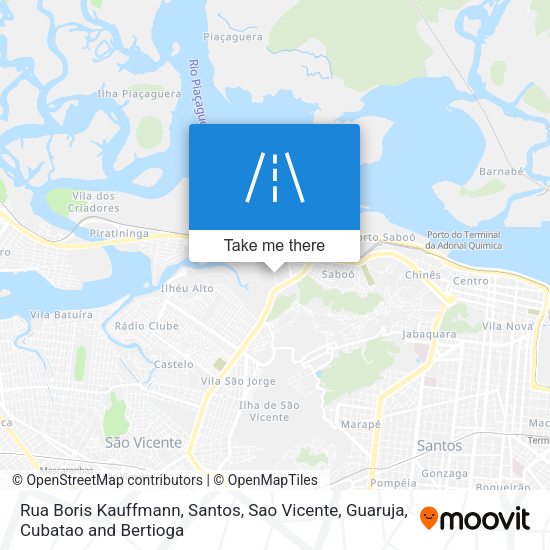 Rua Boris Kauffmann map