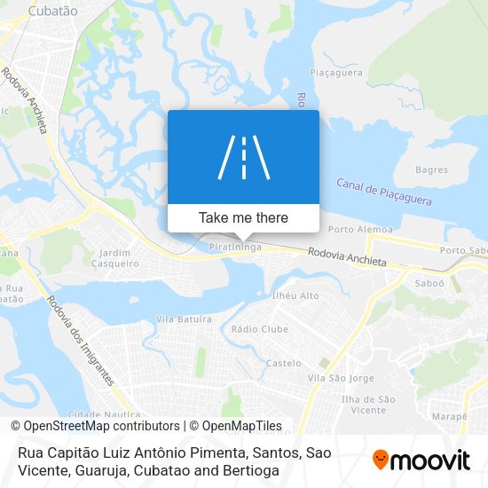 Rua Capitão Luiz Antônio Pimenta map