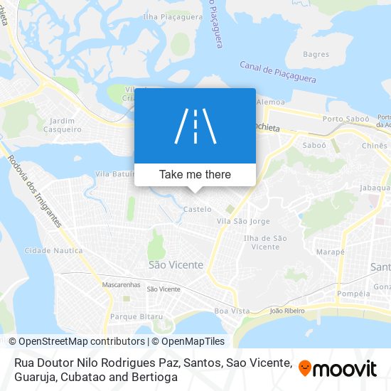 Rua Doutor Nilo Rodrigues Paz map