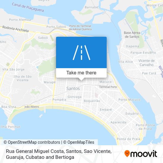 Rua General Miguel Costa map