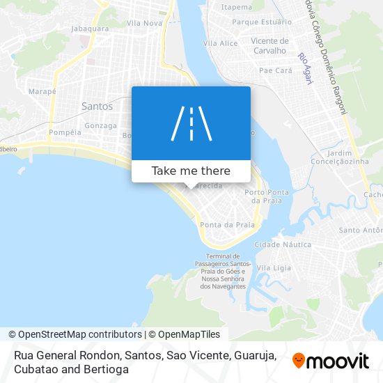 Rua General Rondon map