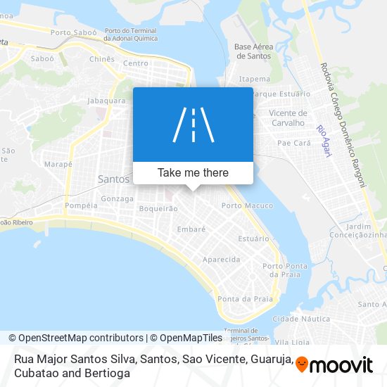 Mapa Rua Major Santos Silva