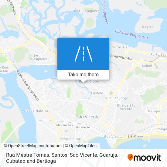 Rua Mestre Tomas map