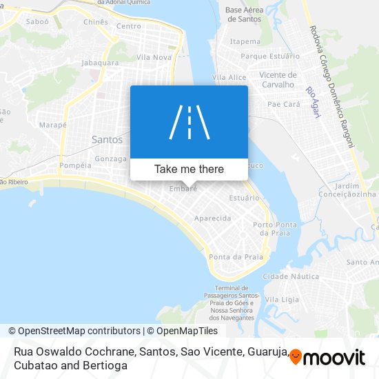 Mapa Rua Oswaldo Cochrane