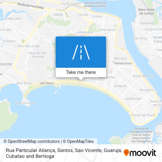Rua Particular Aliança map