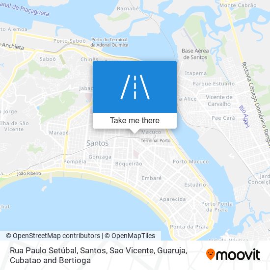 Mapa Rua Paulo Setúbal