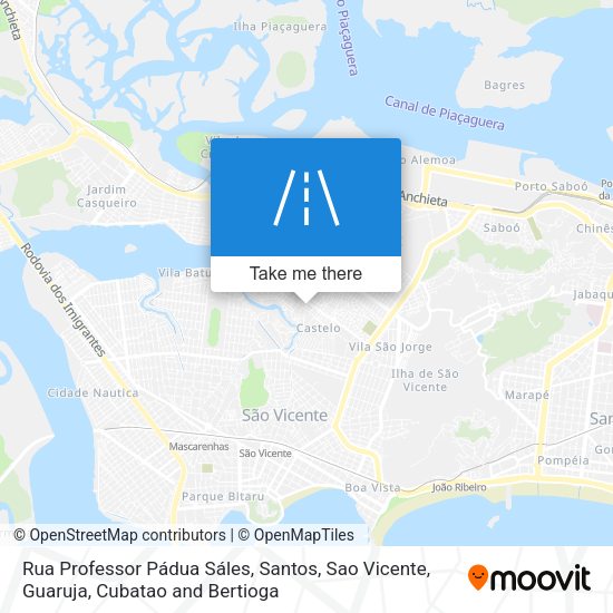 Rua Professor Pádua Sáles map