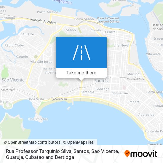 Mapa Rua Professor Tarquínio Silva