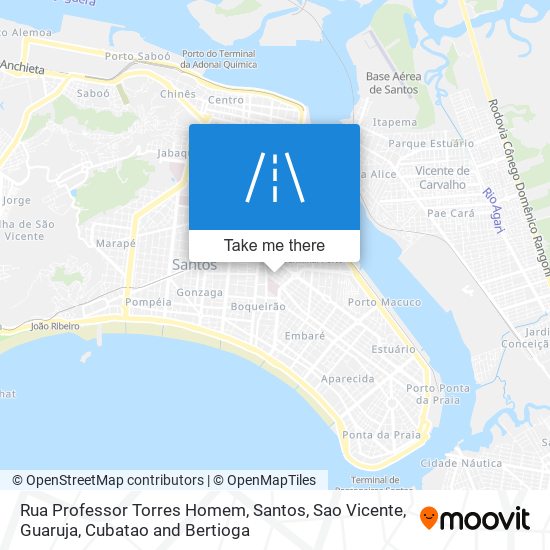 Mapa Rua Professor Torres Homem